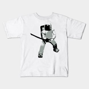 Samurai Robot Warrior Kids T-Shirt